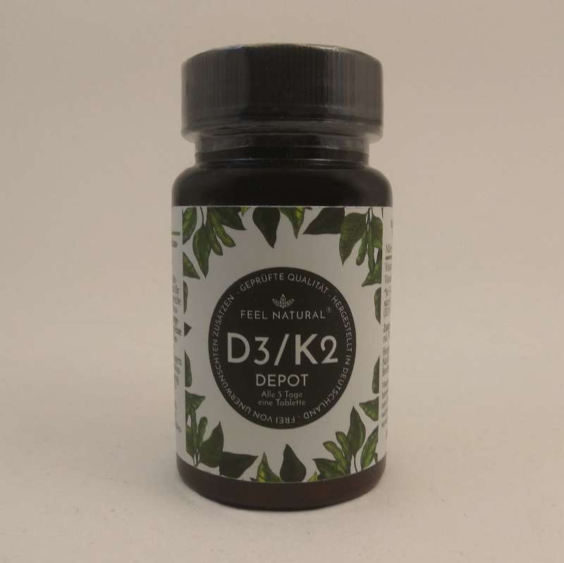 Vitamin D3 K2 Depot 180 Stück Hochdosiert mit 5000 I. E. Vitamin D3 und 100 mcg Vitamin K2